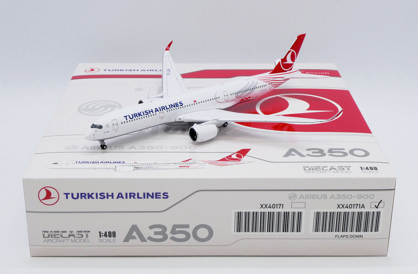 JC WINGS A350-900XWB TURKISH AIRLINES "400TH AIRCRAFT" (FLAPS DOWN) REG: TC-LGH