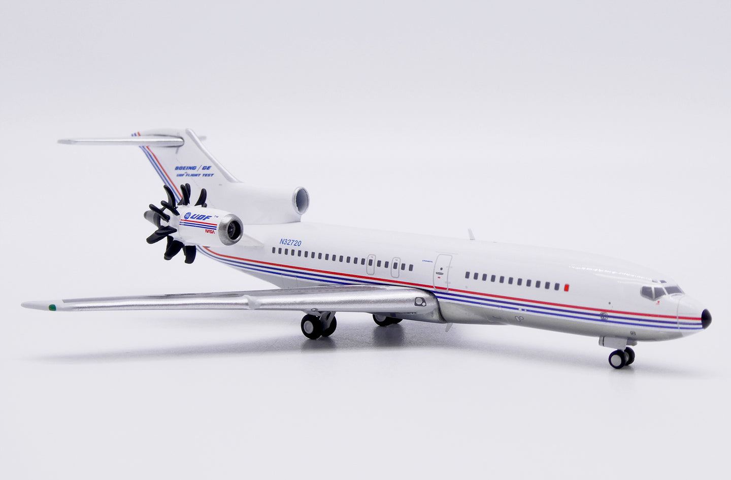 JC WINGS B727-100 HOUSE COLOUR “UDF FLIGHT TEST” (POLISHED) REG: N32720