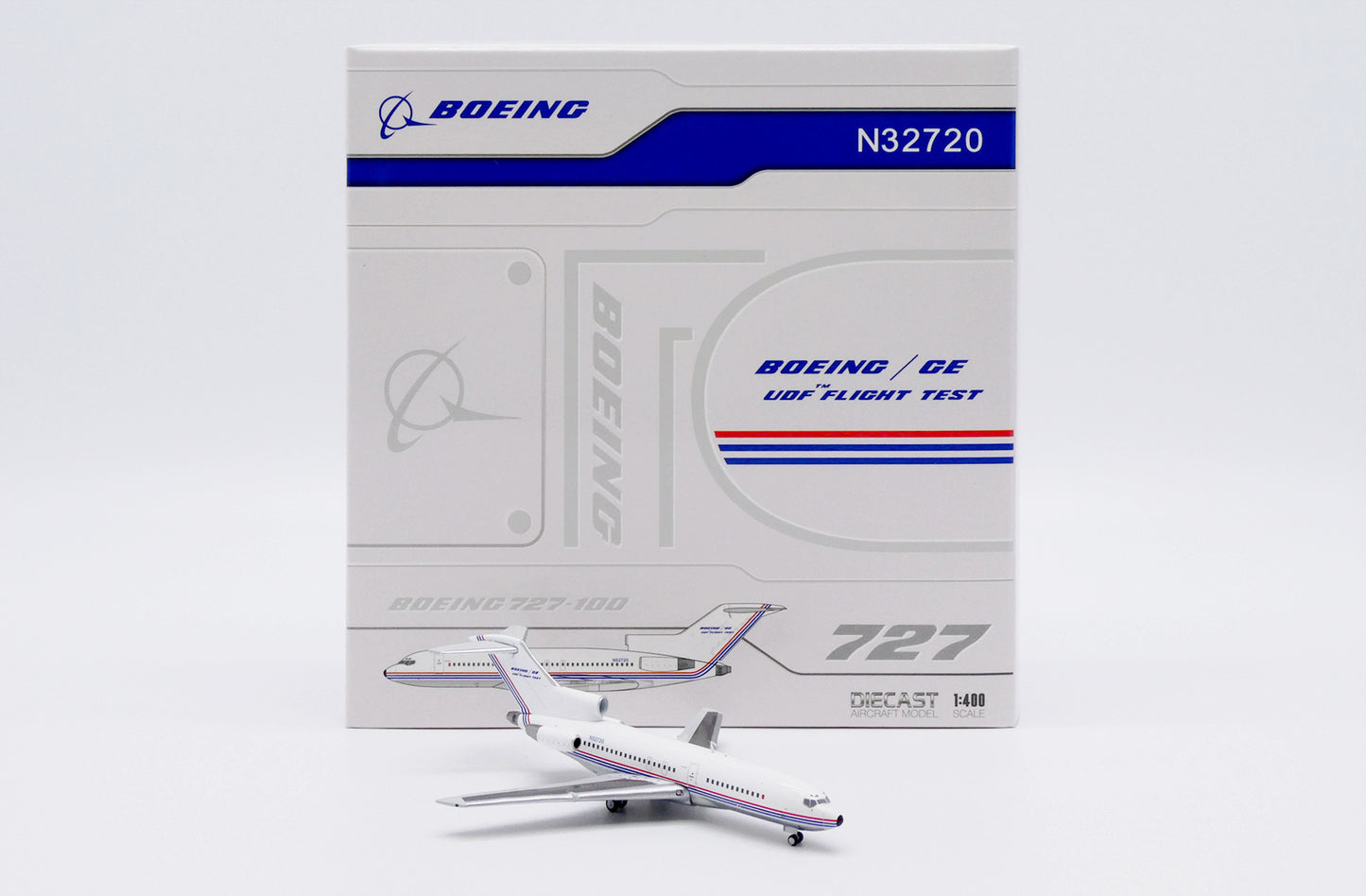 JC WINGS B727-100 HOUSE COLOUR FLIGHT "TEST FANTASY" (POLISHED) REG: N32720