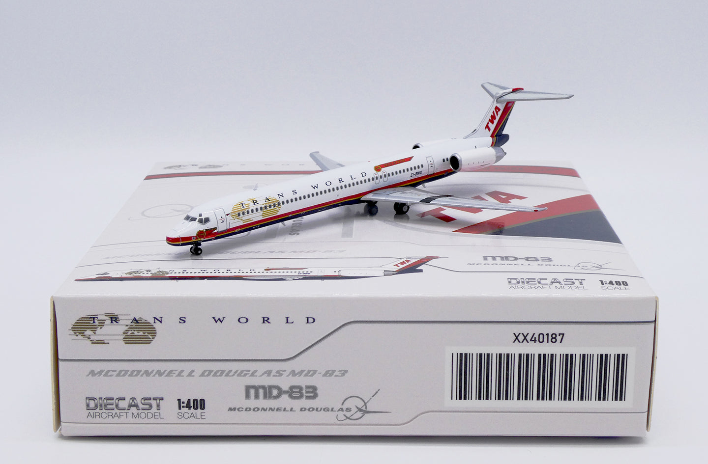 JC WINGS MD-83 TRANS WORLD AIRLINES "WINGS OF PRIDE" REG: EI-BWD
