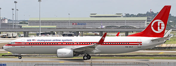 JC WINGS B737-800 MALAYSIA AIRLINES RETRO REG: 9M-MLV