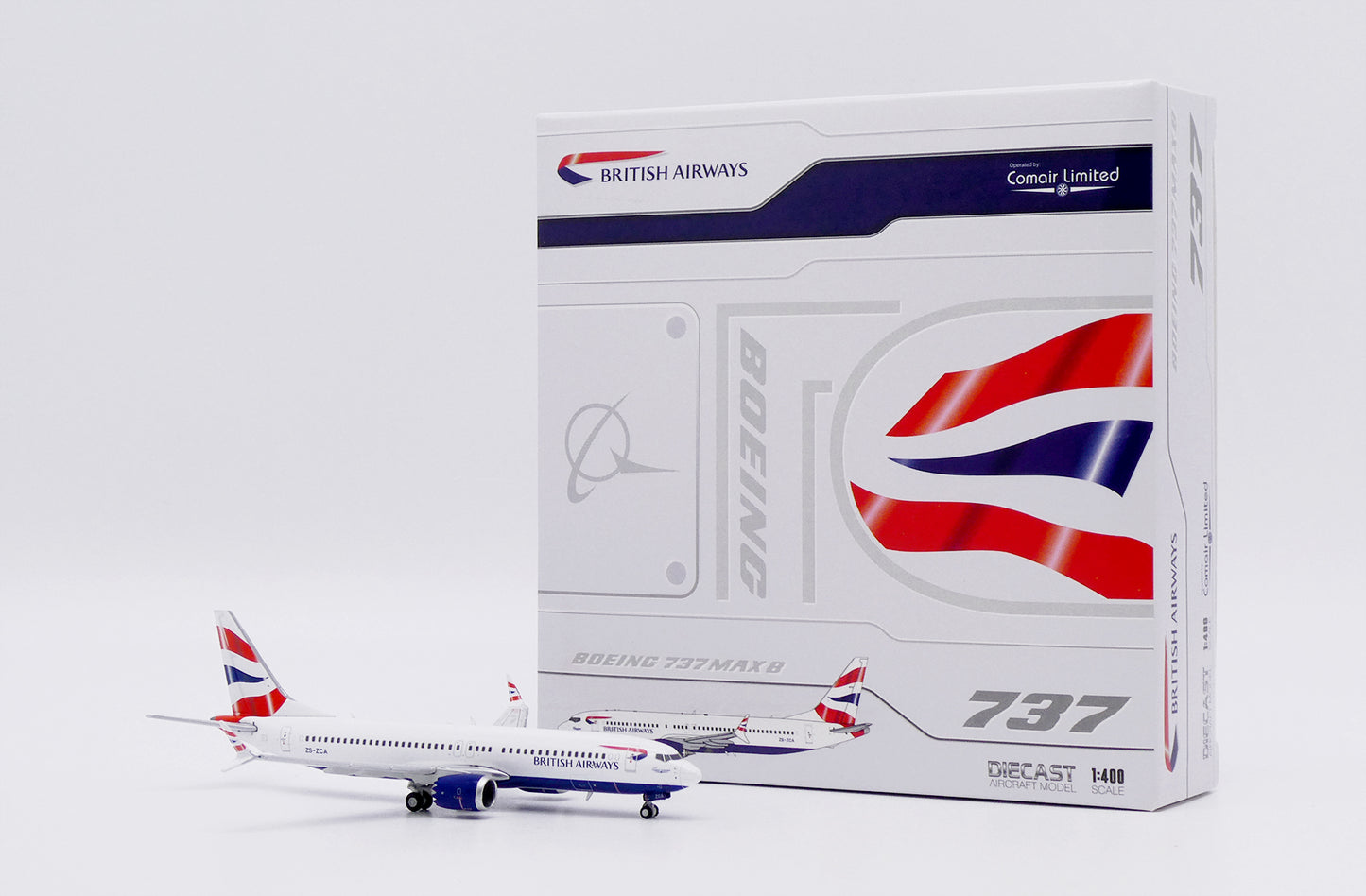 JCWINGS B737 MAX 8 BRITISH AIRWAYS (COMAIR) REG: ZS-ZCA