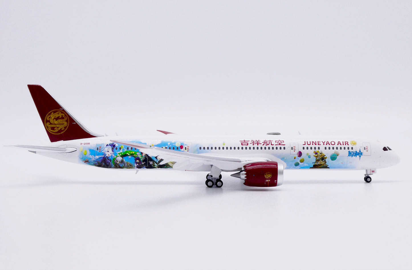 JC WINGS B787-9 DREAMLINER JUNEYAO AIRLINES "GENSHIN IMPACT" (FLAPS DOWN) REG: B-209R