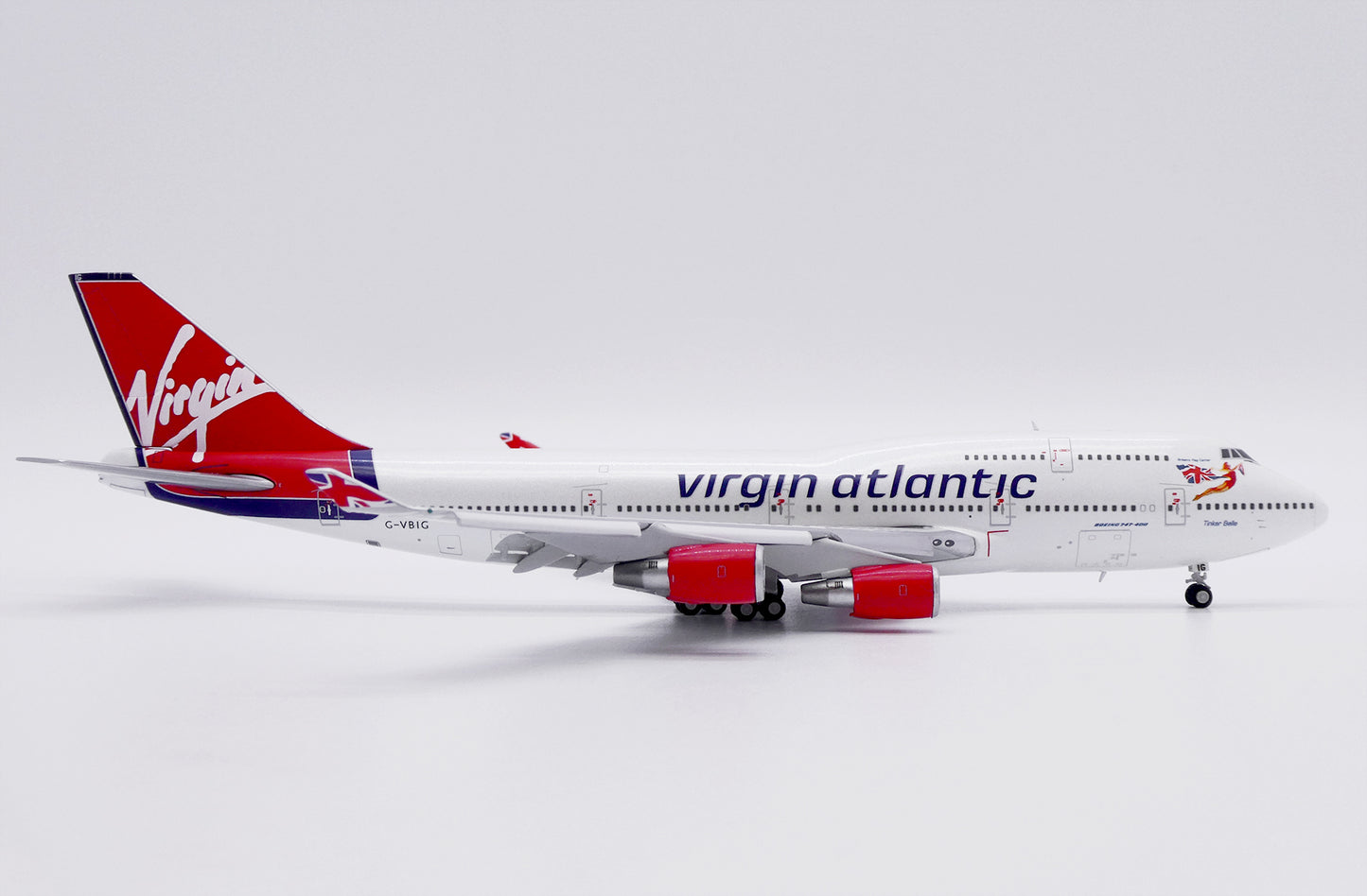 JC WINGS  B747-400 VIRGIN ATLANTIC "TINKER BELLE" (FLAPS DOWN) REG: G-VBIG