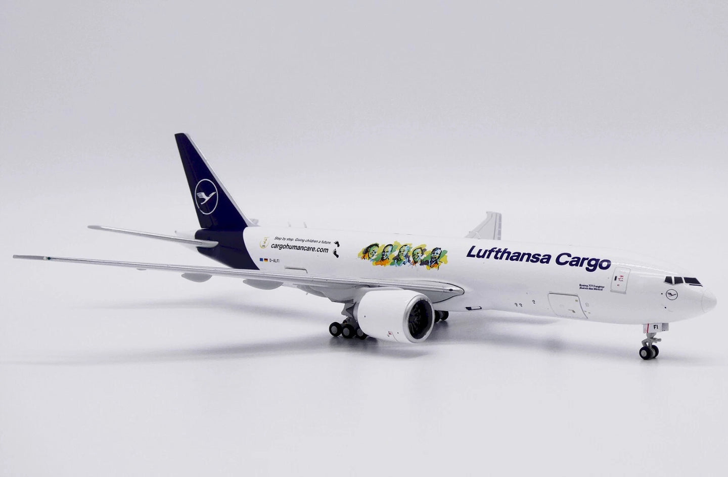 JC WINGS B777F LUFTHANSA CARGO "CARGOHUMANCARE.COM" (INTERACTIVE SERIES) REG: D-ALFI