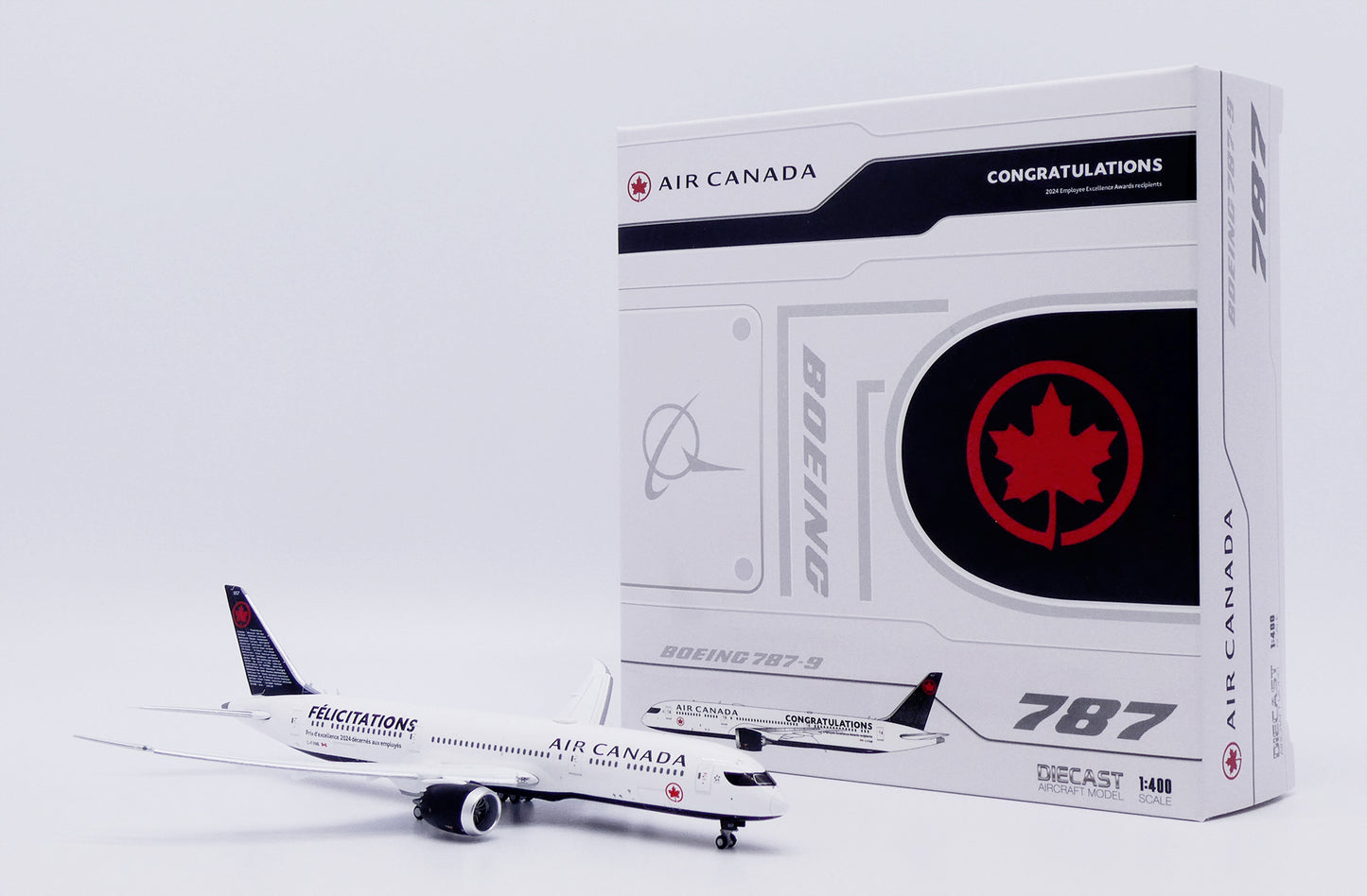 JC WINGS B787-9 DREAMLINER AIR CANADA "CONGRATULATIONS" (FLAPS DOWN) REG: C-FVNB