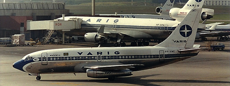 JC WINGS B737-200 VARIG POLISHED REG: PP-VME