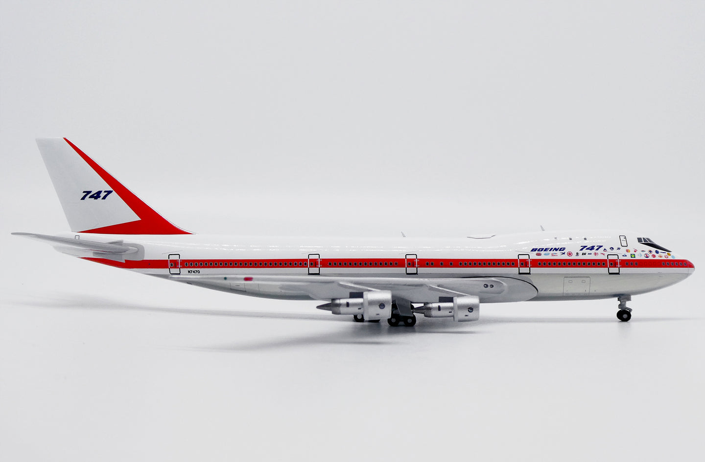 JC WINGS B747-100 HOUSE COLOUR "FIRST PROTOTYPE" (POLISHED) REG: N7470