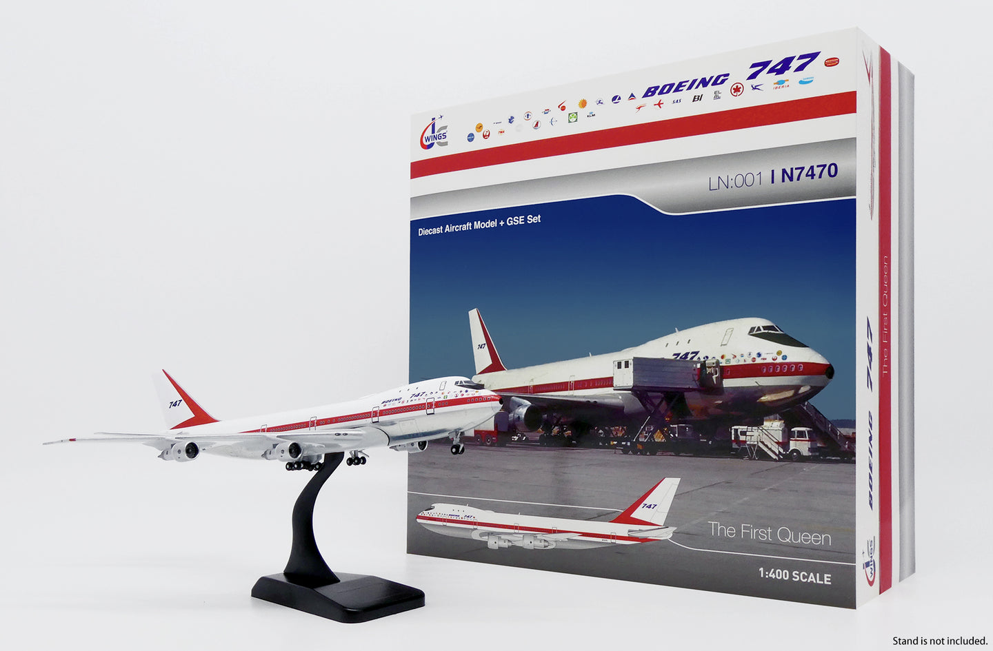 JC WINGS B747-100 HOUSE COLOUR "FIRST PROTOTYPE" (POLISHED) REG: N7470