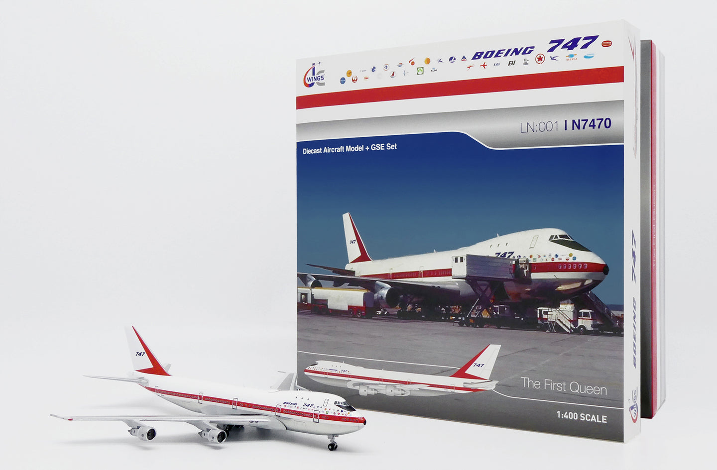 JC WINGS B747-100 HOUSE COLOUR "FIRST PROTOTYPE" (POLISHED) REG: N7470