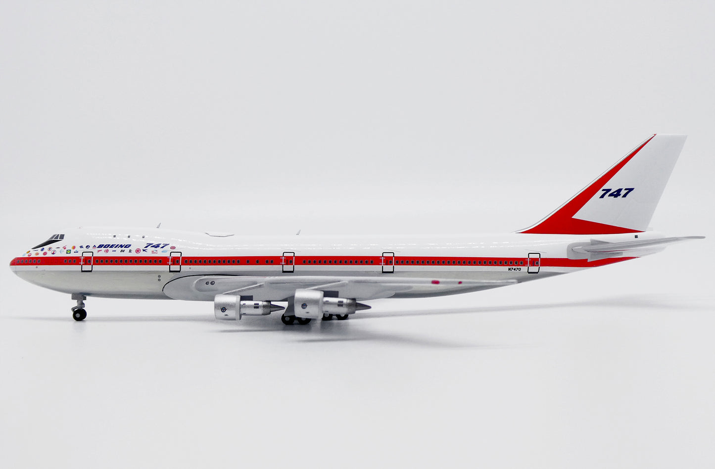 JC WINGS B747-100 HOUSE COLOUR "FIRST PROTOTYPE" (POLISHED) REG: N7470