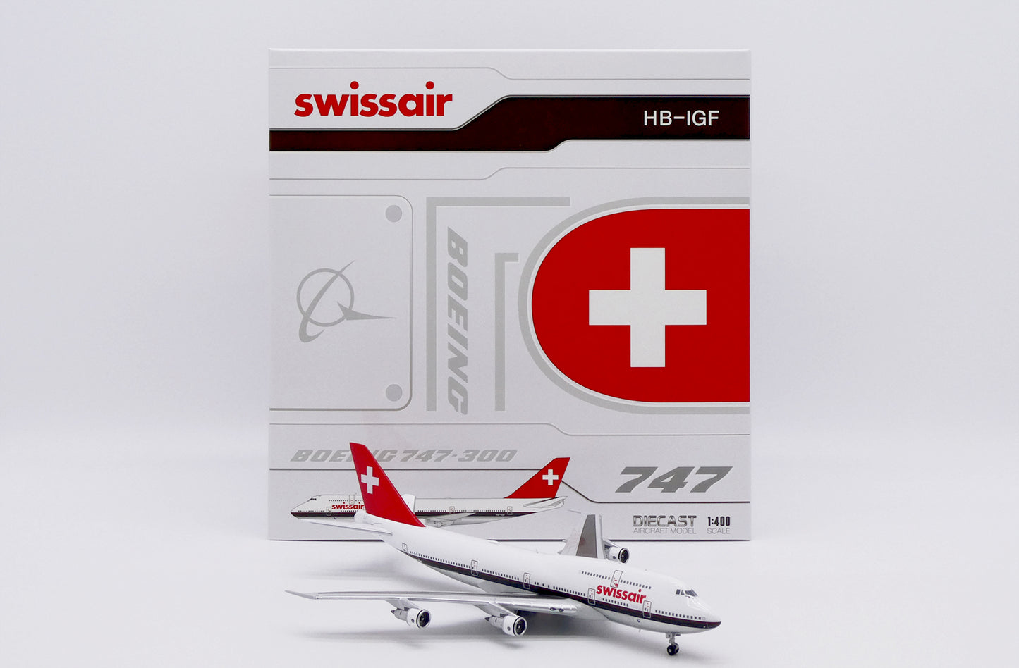 JC WINGS B747-300  SWISSAIR (POLISHED) REG: HB-IGF