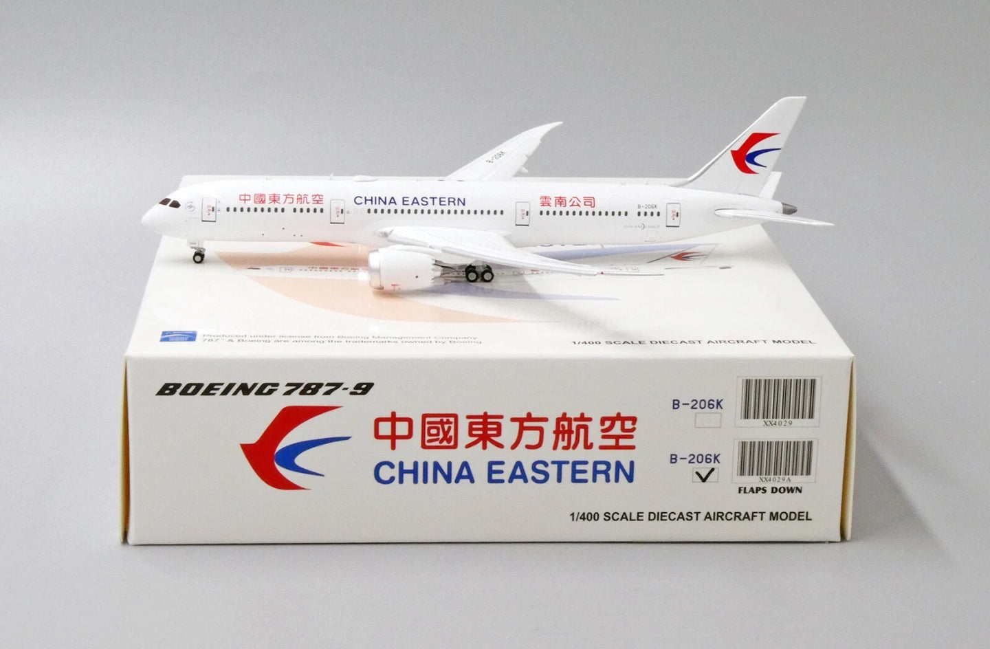 JC WINGS JC4029A 1/400 B787-9 CHINA EASTERN AIRLINES (FLAPS DOWN) REG: B-206K