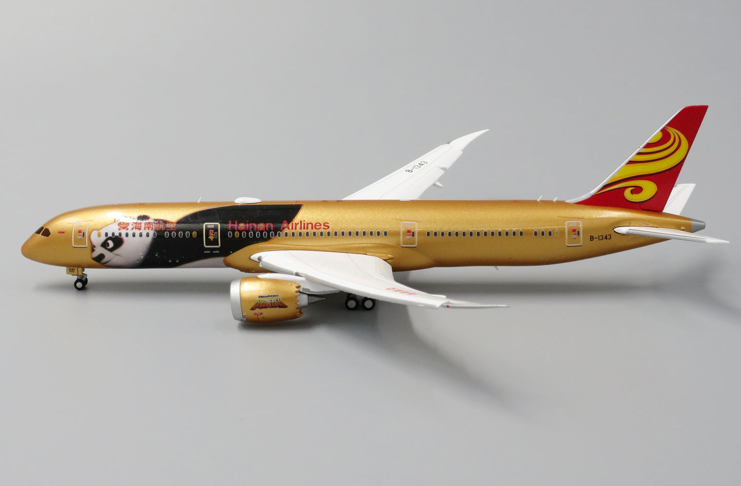 JC WINGS B787-9 HAINAN AIRLINES "KUNG FU PANDA 4" (FLAPS DOWN) REG: B-1343