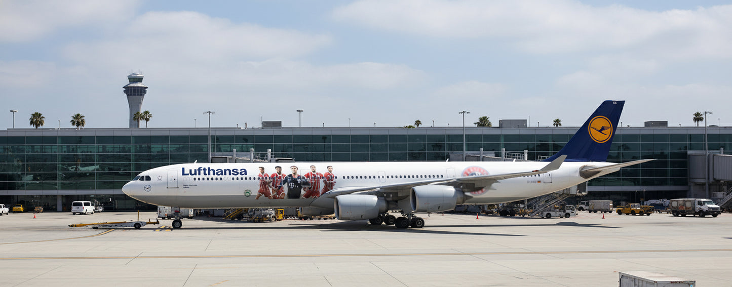 JC WINGS A340-600 LUFTHANSA "FC BAYERN MUNCHEN" REG: D-AIHZ