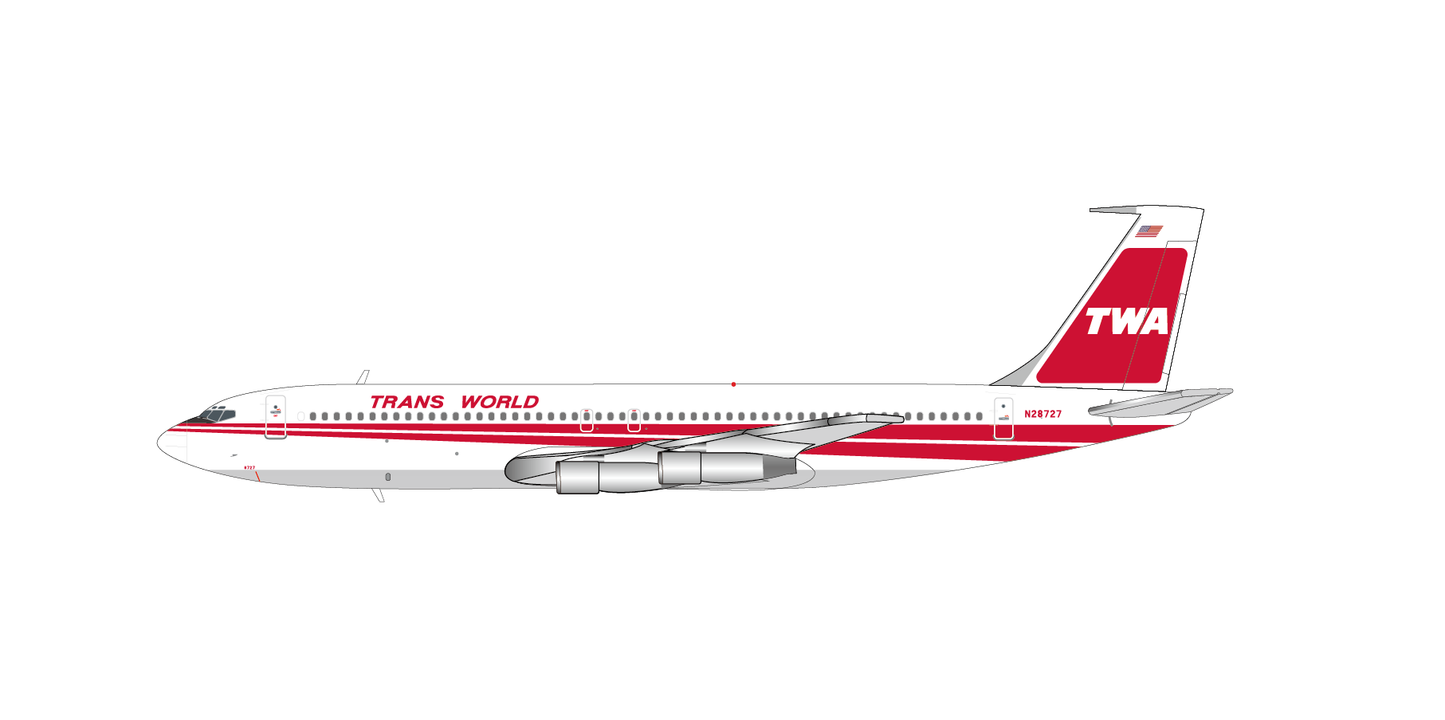 JC WINGS B707-300 TRANS WORLD AIRLINES (TWA) REG: N28727