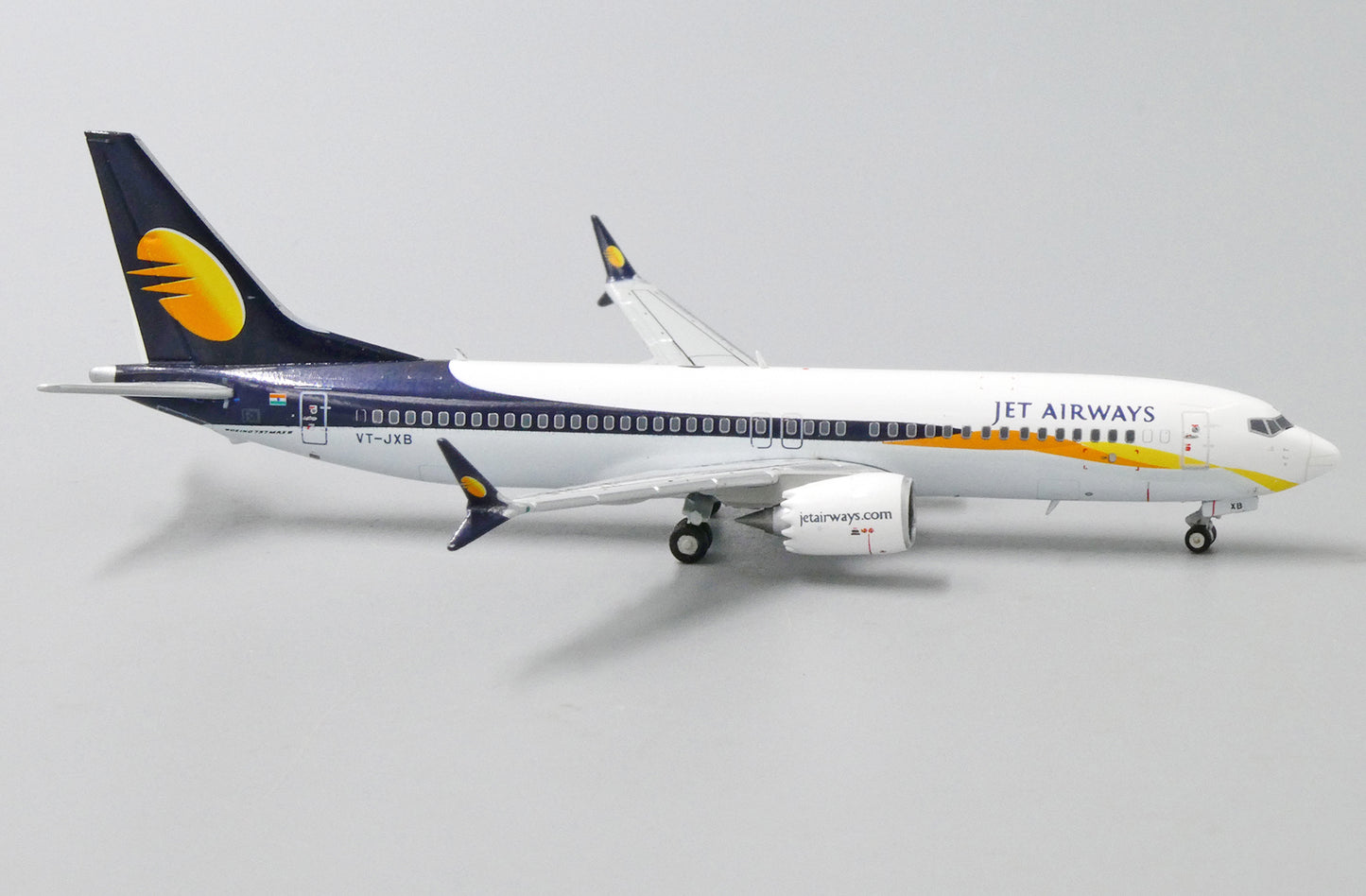 JC WINGS B737-8 MAX JET AIRWAYS REG: VT-JXB