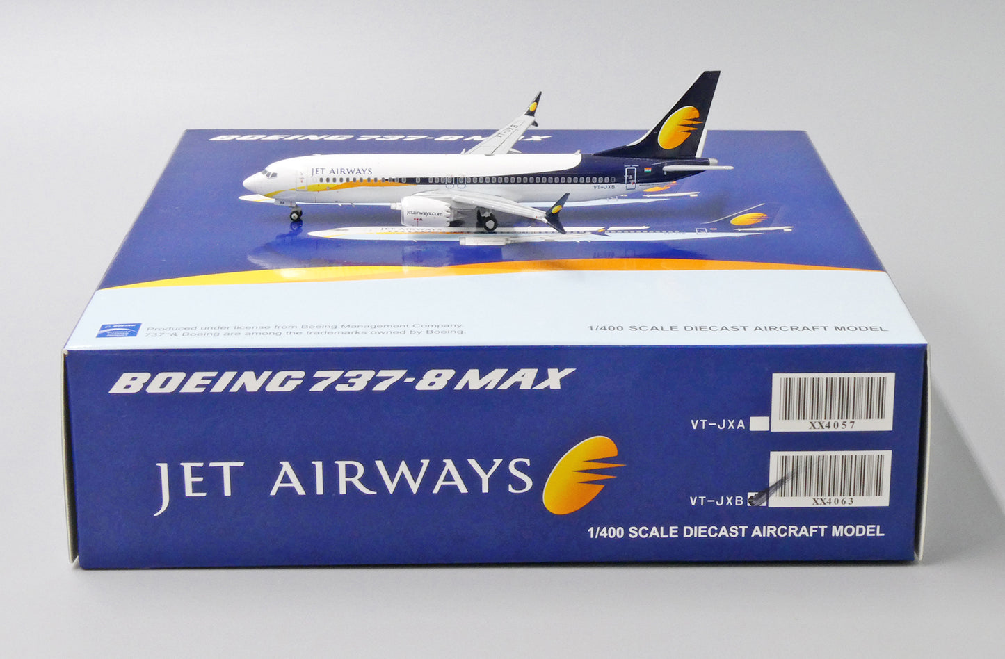 JC WINGS B737-8 MAX JET AIRWAYS REG: VT-JXB