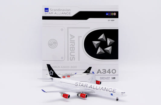 JC WINGS A340-300 SCANDINAVIAN AIRLINES (SAS) "STAR ALLIANCE" REG: OY-KBM