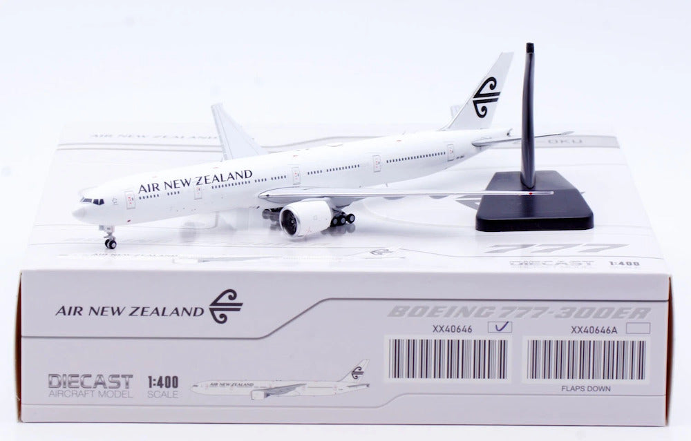 JC WINGS B777-300ER AIR NEW ZEALAND "ALL WHITE" REG: ZK-OKU