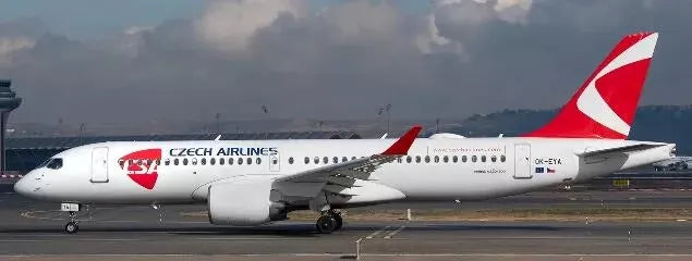 JC WINGS A220-300 CSA CZECH AIRLINES REG: OK-EYA WITH ANTENNA