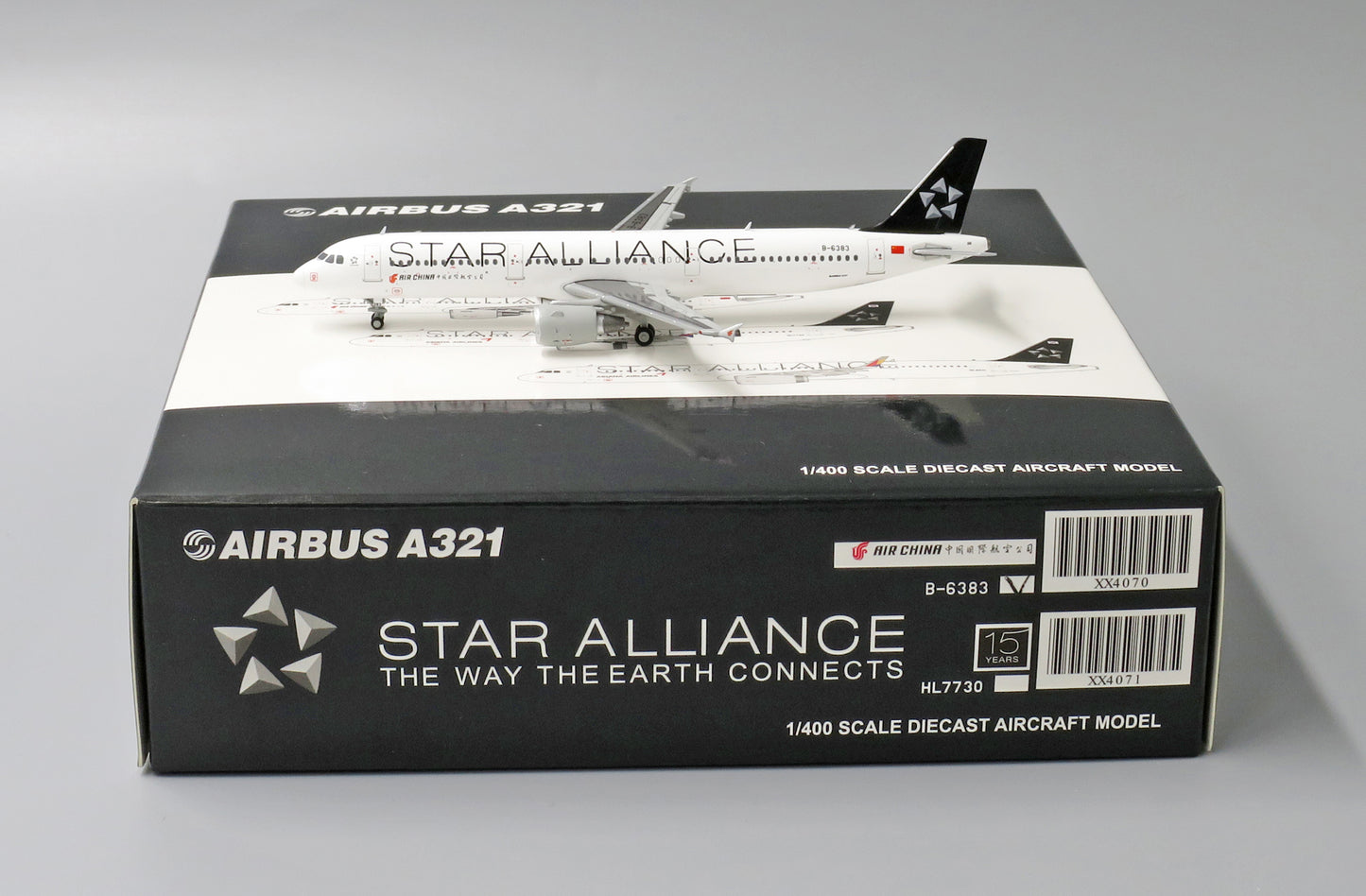 JC WINGS A321 AIR CHINA "STAR ALLIANCE" REG: B-6383