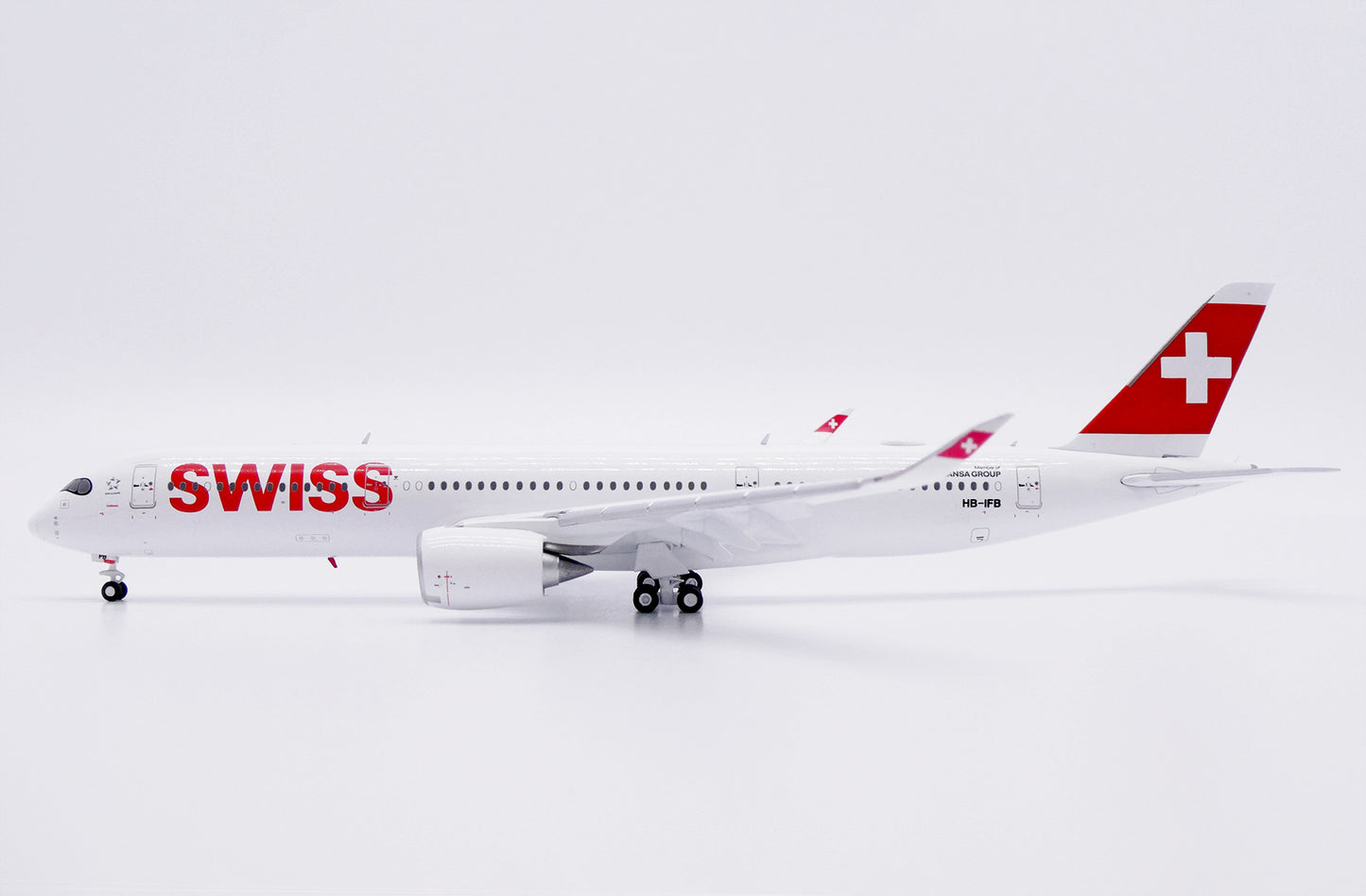 JC WINGS A350-900XWB SWISS (FLAPS DOWN) REG: HB-IFB