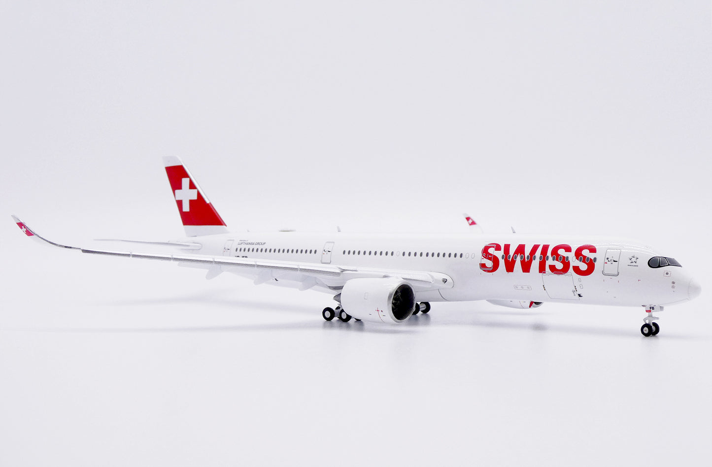 JC WINGS A350-900XWB SWISS (FLAPS DOWN) REG: HB-IFB