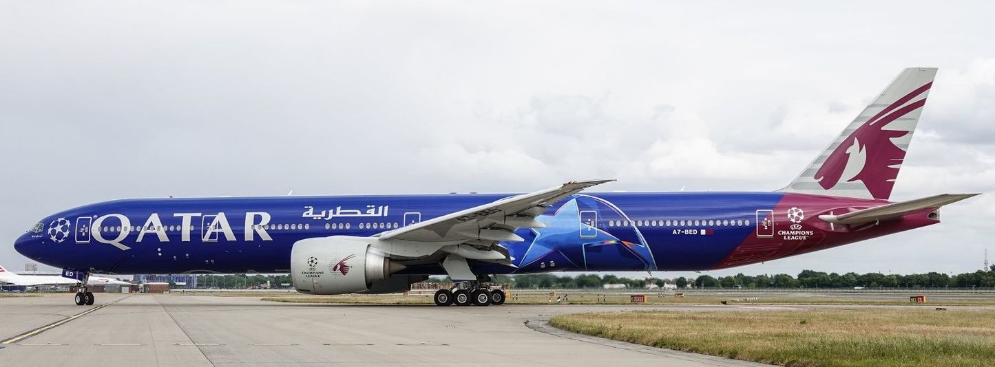 JC WINGS B777-300ER QATAR AIRWAYS "UEFA CHAMPIONS LEAGUE" REG: A7-BED