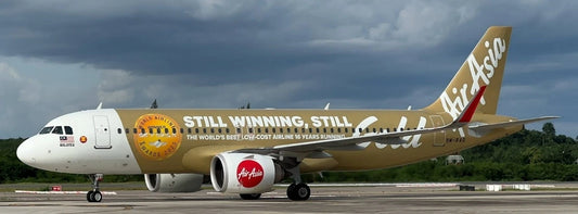 JC WINGS A320NEO AIR ASIA "STILL WINNING" STILL GOLD REG: 9M-RAQ