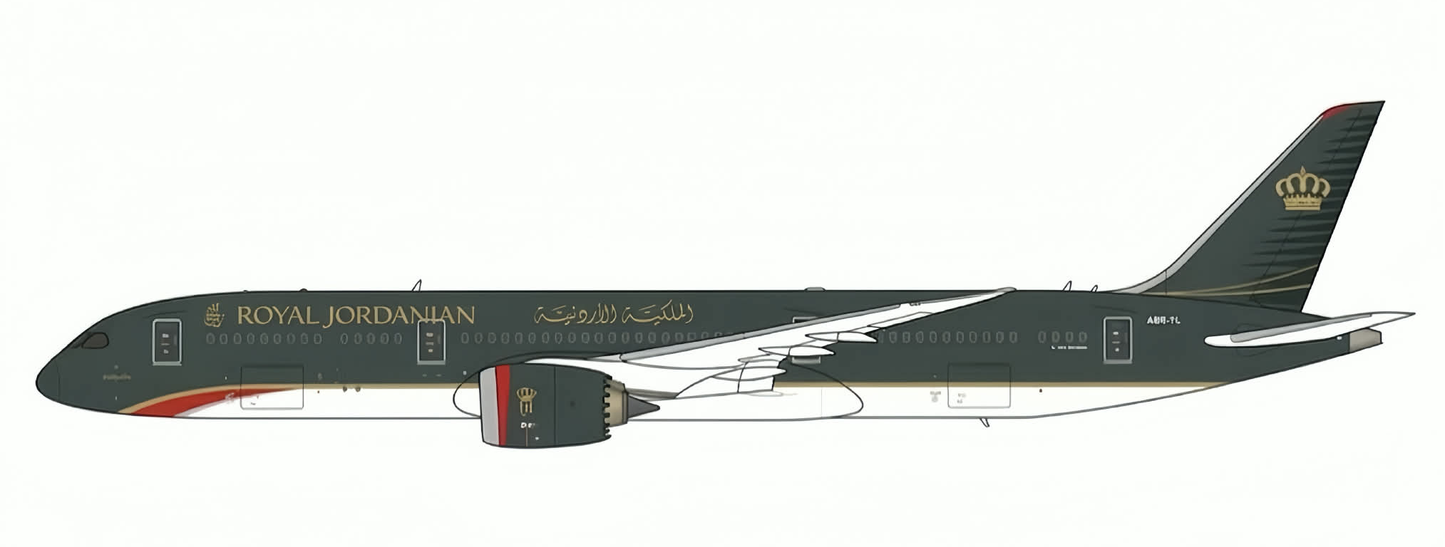 JC WINGS B787-9 DREAMLINER ROYAL JORDANIAN (FLAPS DOWN) REG: JY-RBA