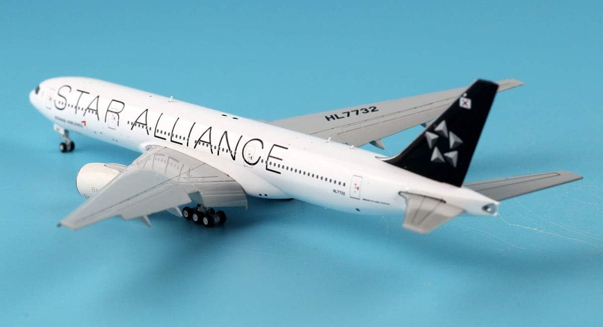 JC WINGS B777-200ER ASIANA AIRLINES "STAR ALLIANCE LIVERY" (FLAPS DOWN) REG: HL7732