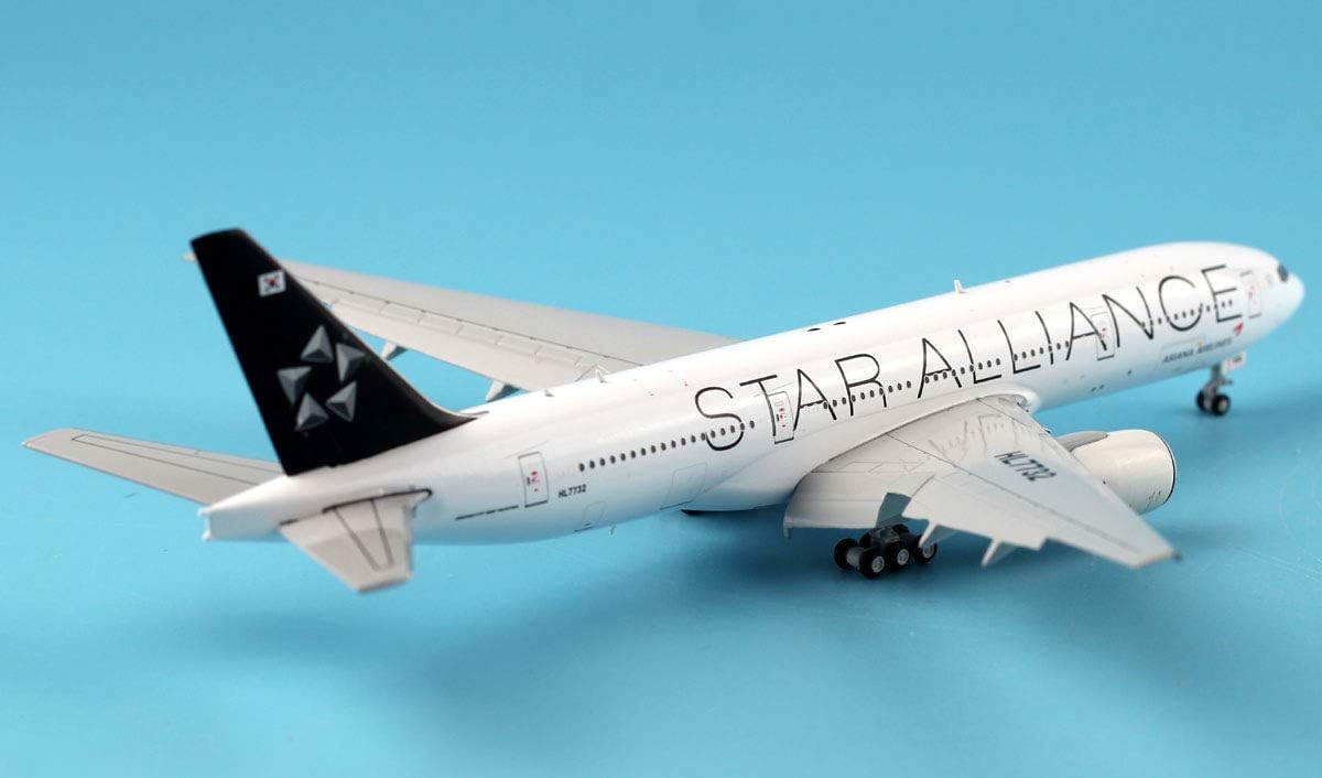 JC WINGS B777-200ER ASIANA AIRLINES "STAR ALLIANCE LIVERY" (FLAPS DOWN) REG: HL7732