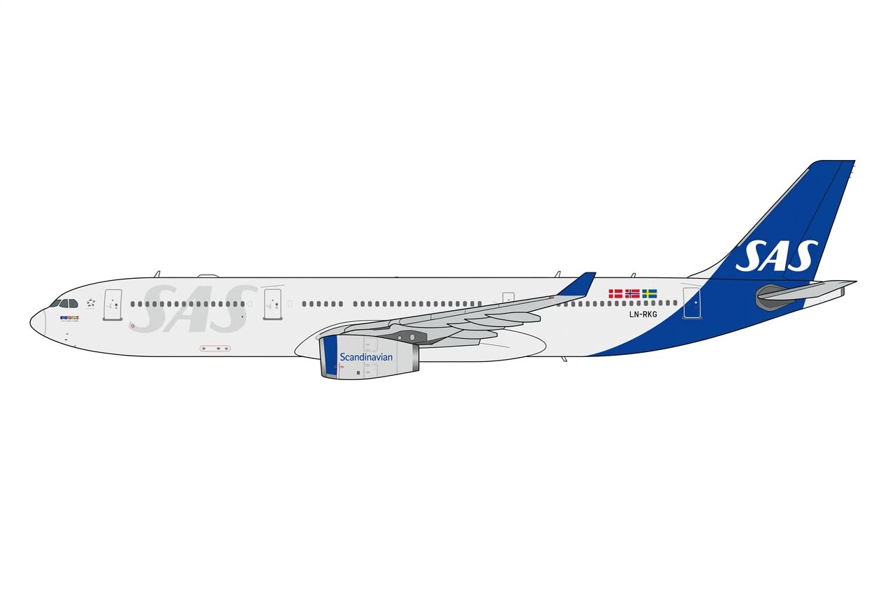 JC WINGS A330-300 SCANDINAVIAN AIRLINES (SAS) REG: LN-RKT
