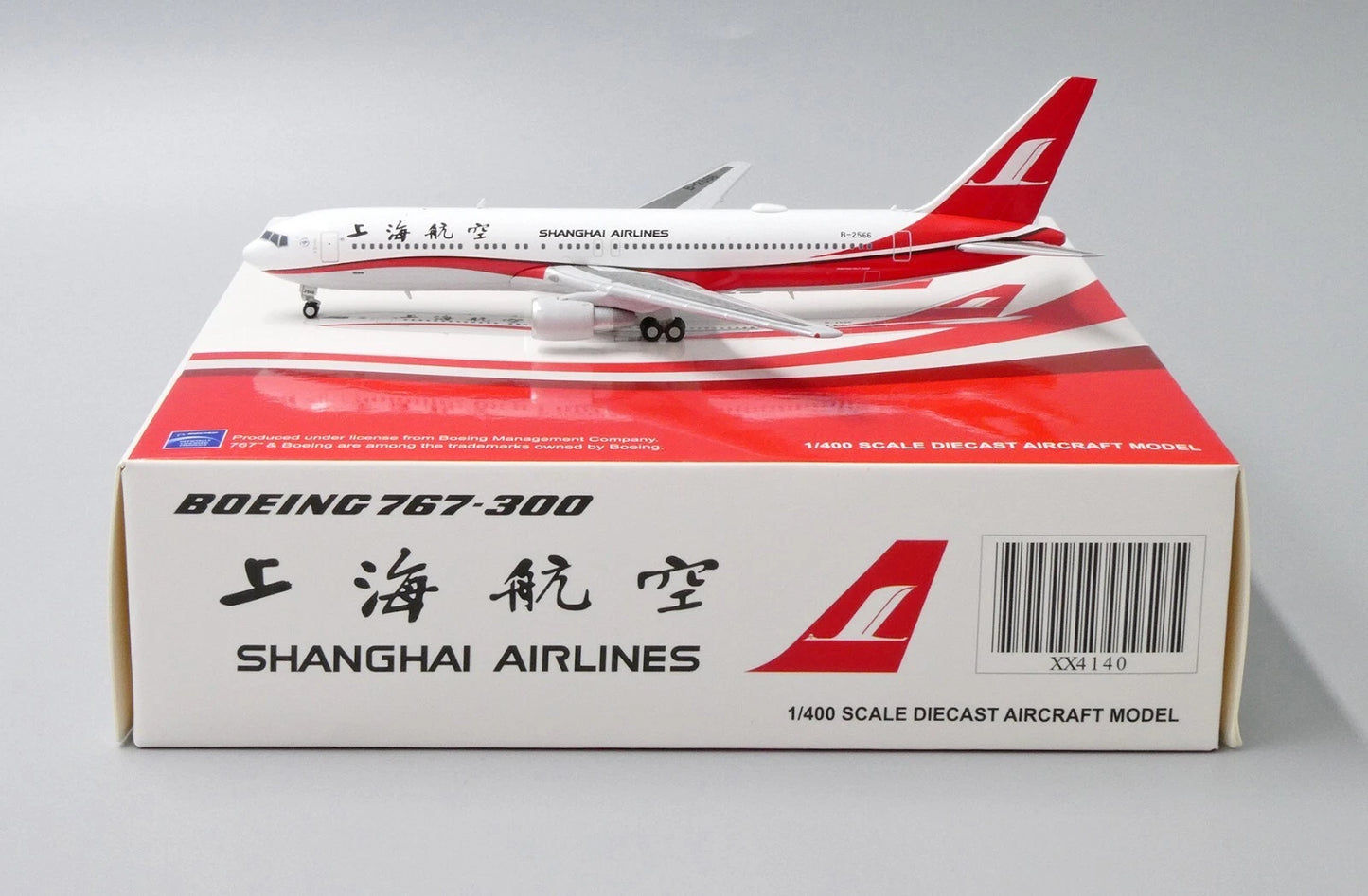 JC WINGS XX4140 1/400 B767-300(ER) SHANGHAI AIRLINES REG: B-2566