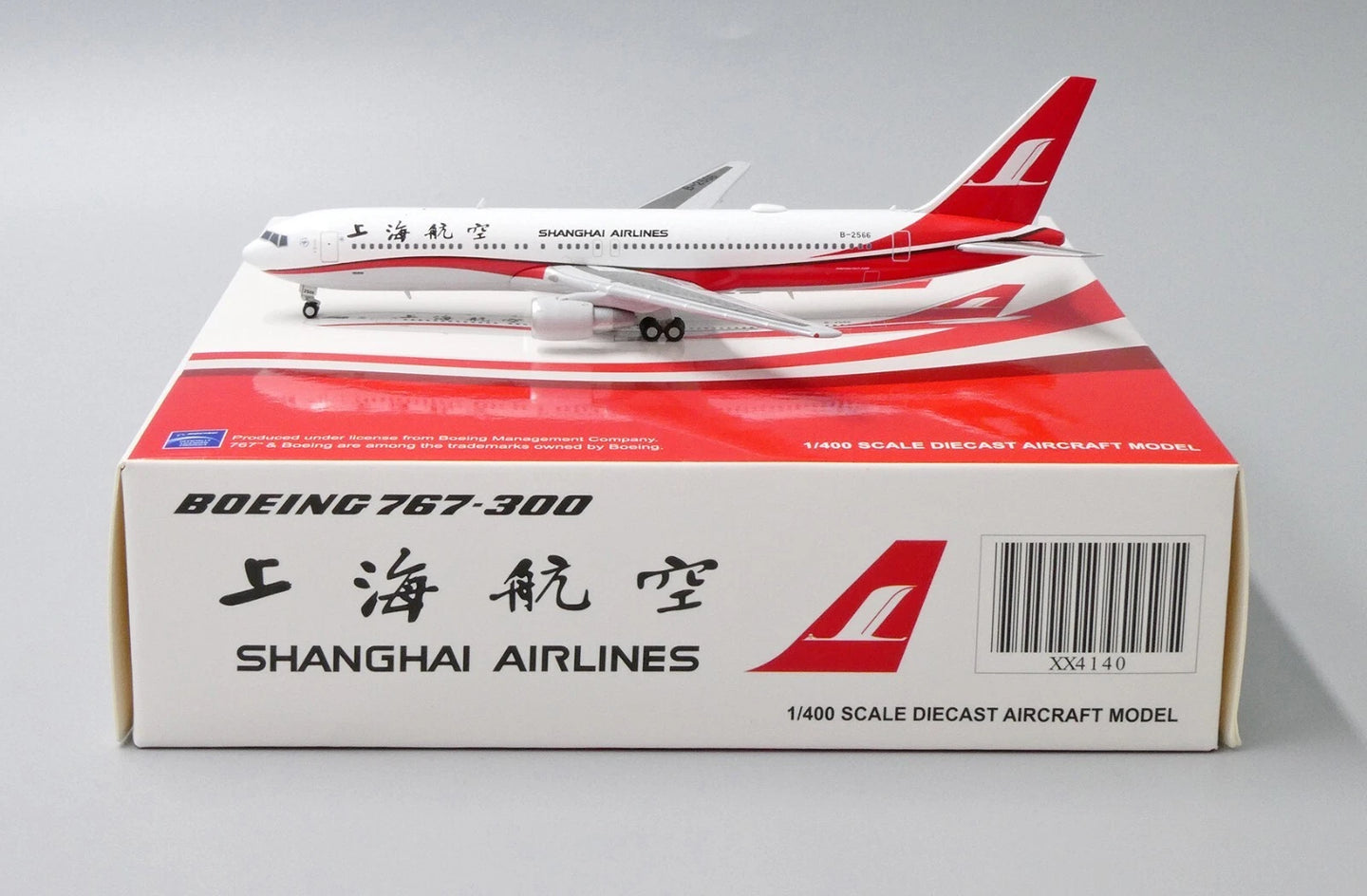 JC WINGS XX4140 1/400 B767-300(ER) SHANGHAI AIRLINES REG: B-2566