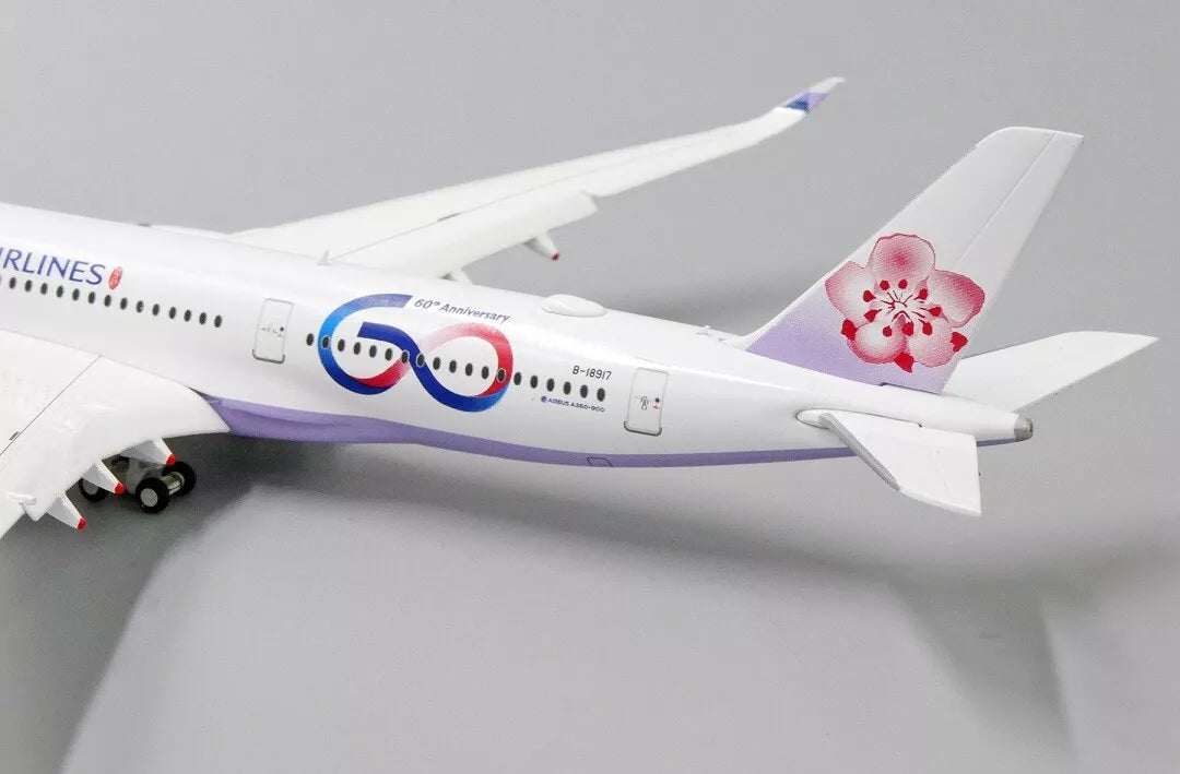 JC WINGS A350 CHINA AIRLINES "60TH ANNIVERSARY" (FLAPS DOWN) REG:B-18917