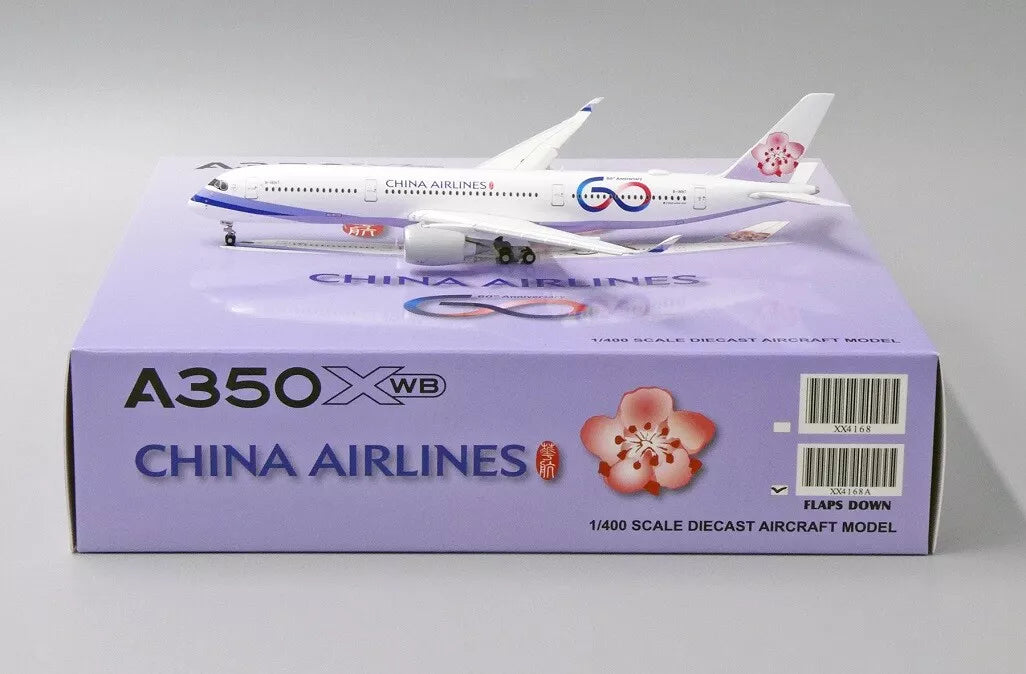 JC WINGS A350 CHINA AIRLINES "60TH ANNIVERSARY" (FLAPS DOWN) REG:B-18917