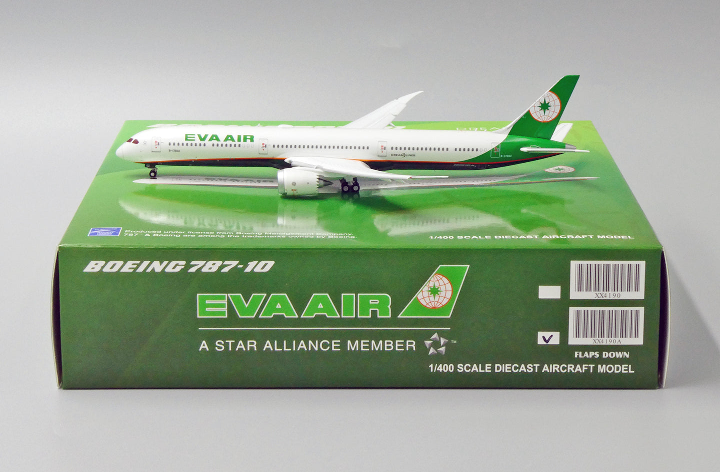 JCWINGS B787-10 EVA AIR FLAP DOWN REG: B-17802