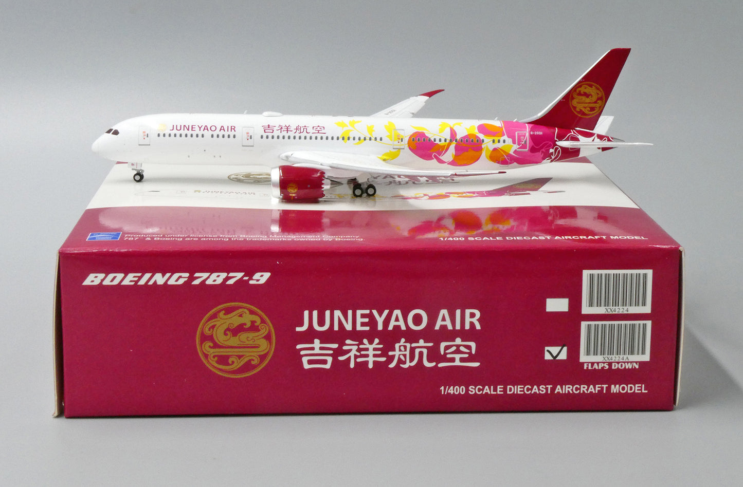 JC WINGS B787-9 JUNEYAO AIRLINES (FLAP DOWN) REG: B-20D1