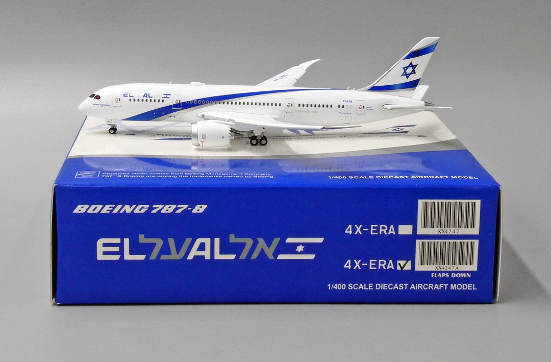 JC WINGS B787-8 EL AL ISRAEL AIRLINES (FLAPS DOWN) REG: 4X-ERA