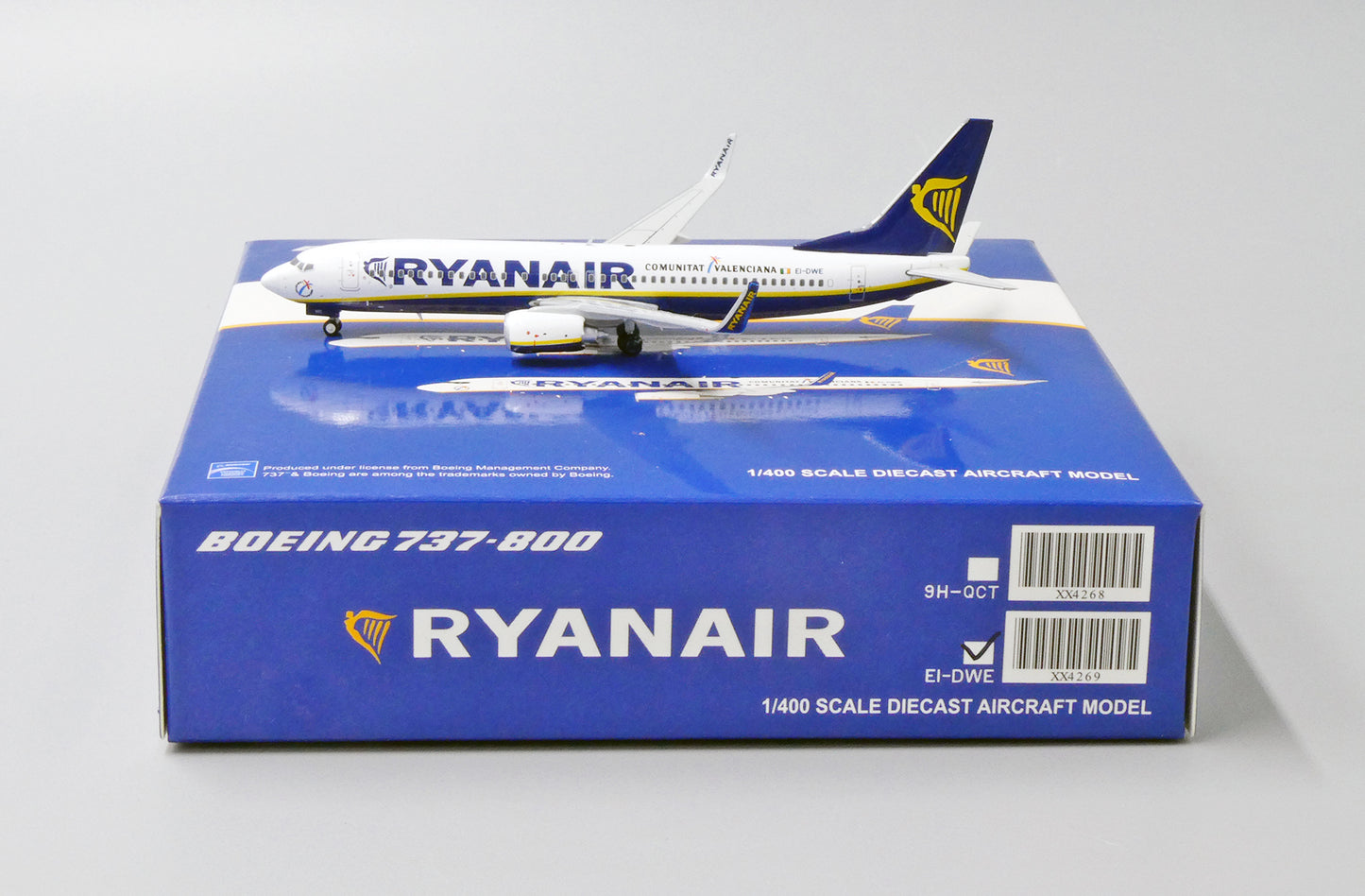 JC WINGS B737-800 RYANAIR "COMUNITAT VALENCIANA" REG: EI-DWE