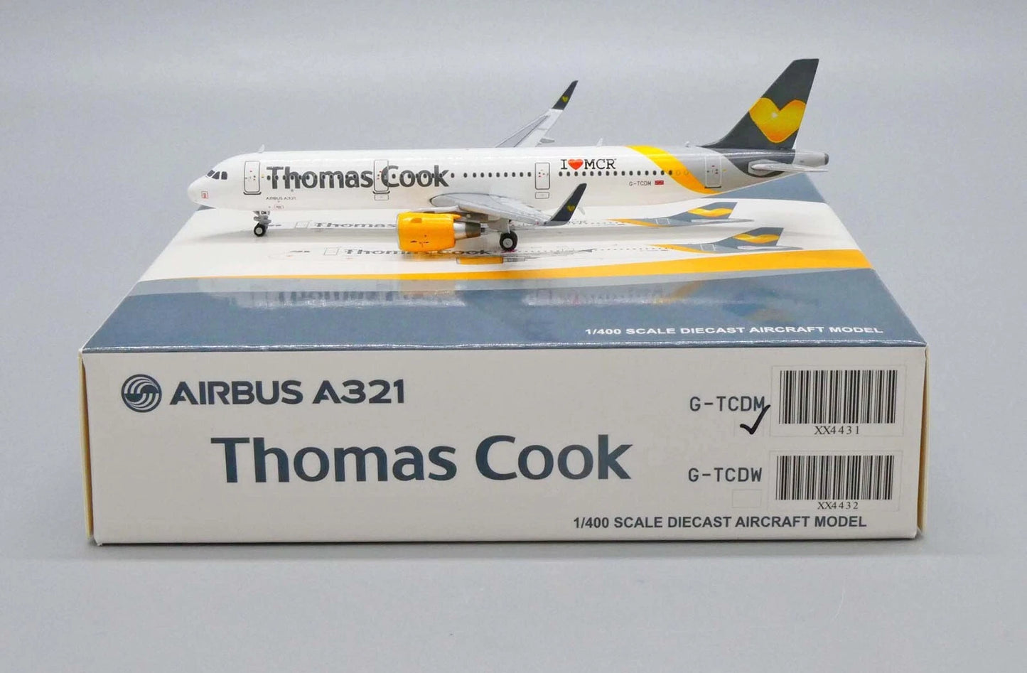 JC WINGS A321 THOMAS COOK I LOVE MCR REG: G-TCDM