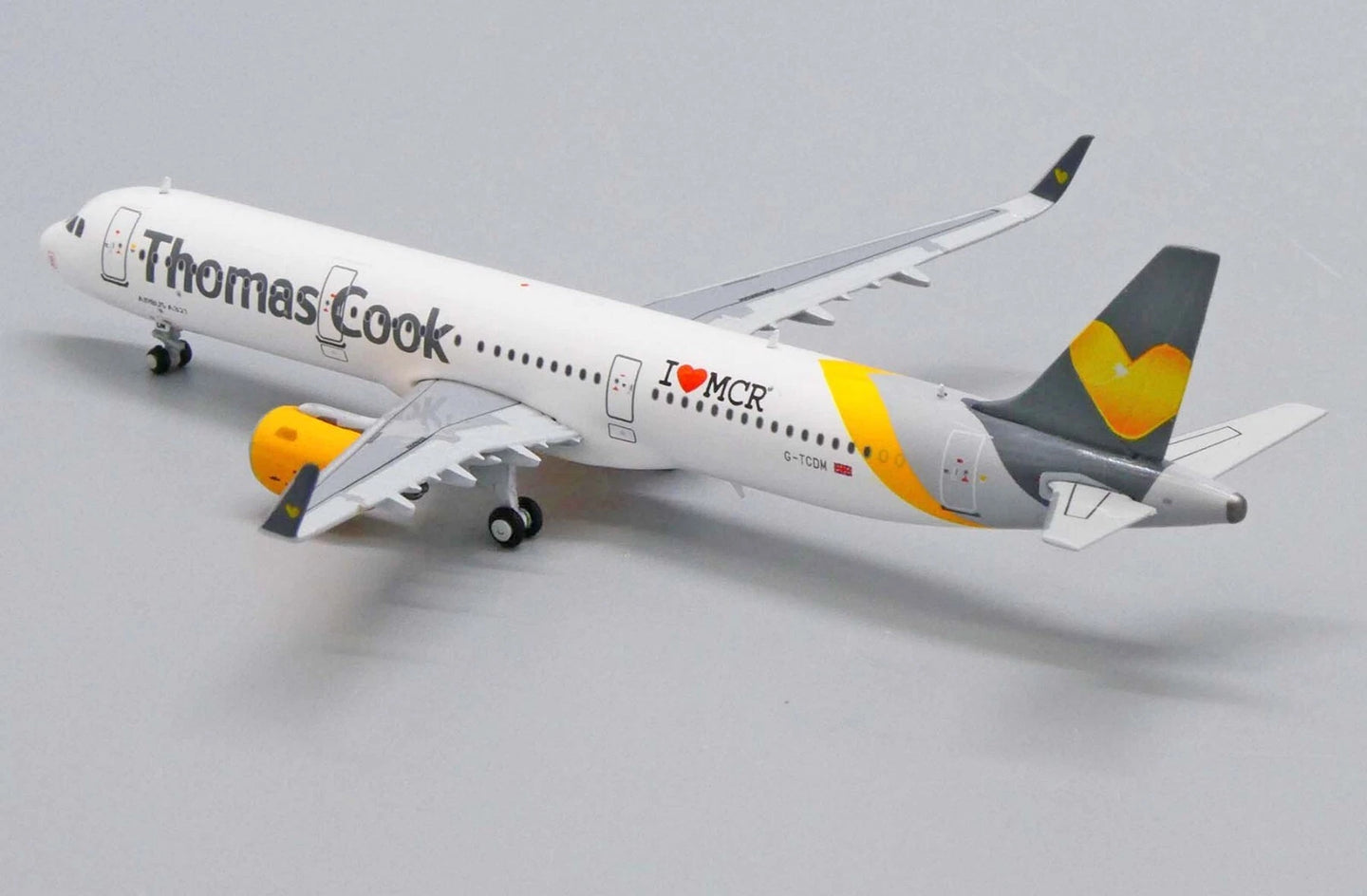 JC WINGS A321 THOMAS COOK I LOVE MCR REG: G-TCDM