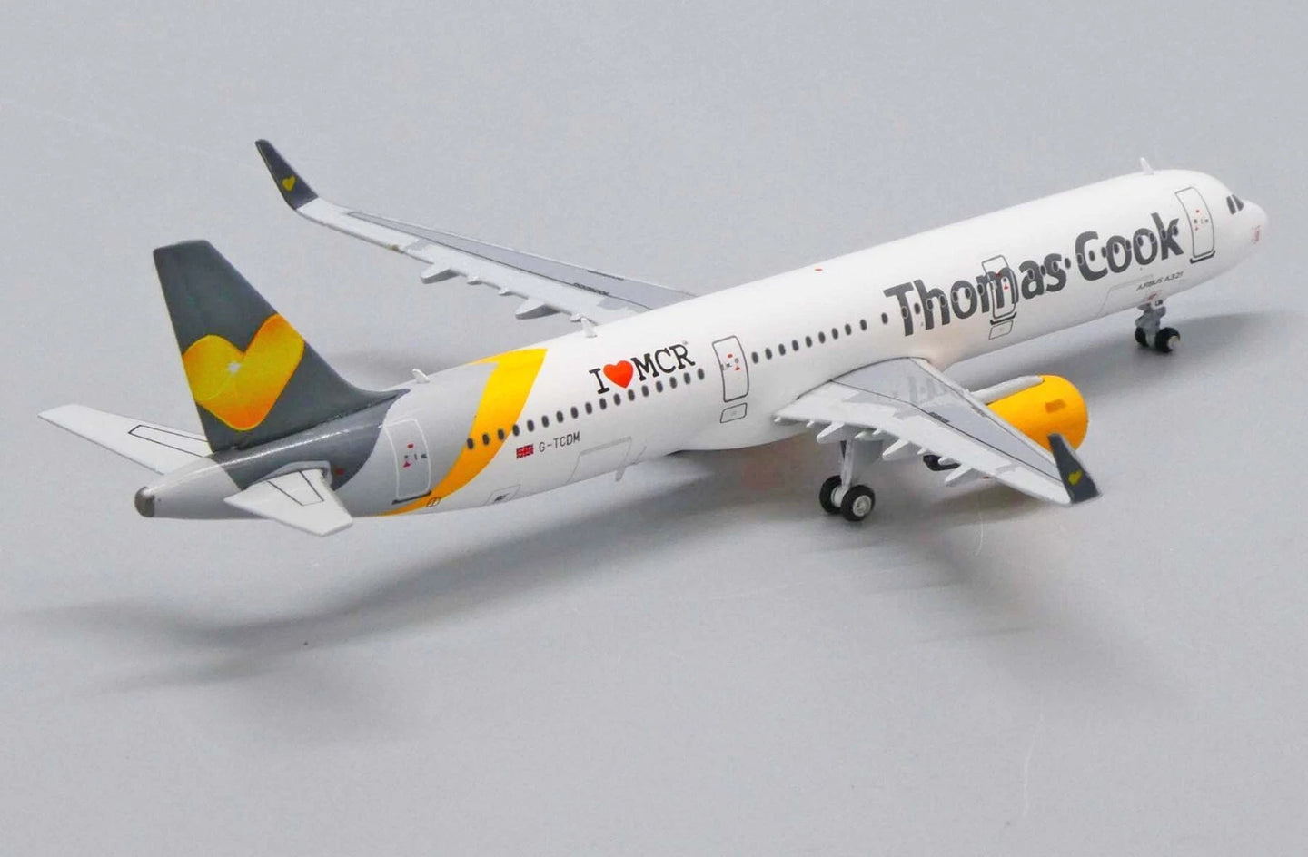 JC WINGS A321 THOMAS COOK I LOVE MCR REG: G-TCDM