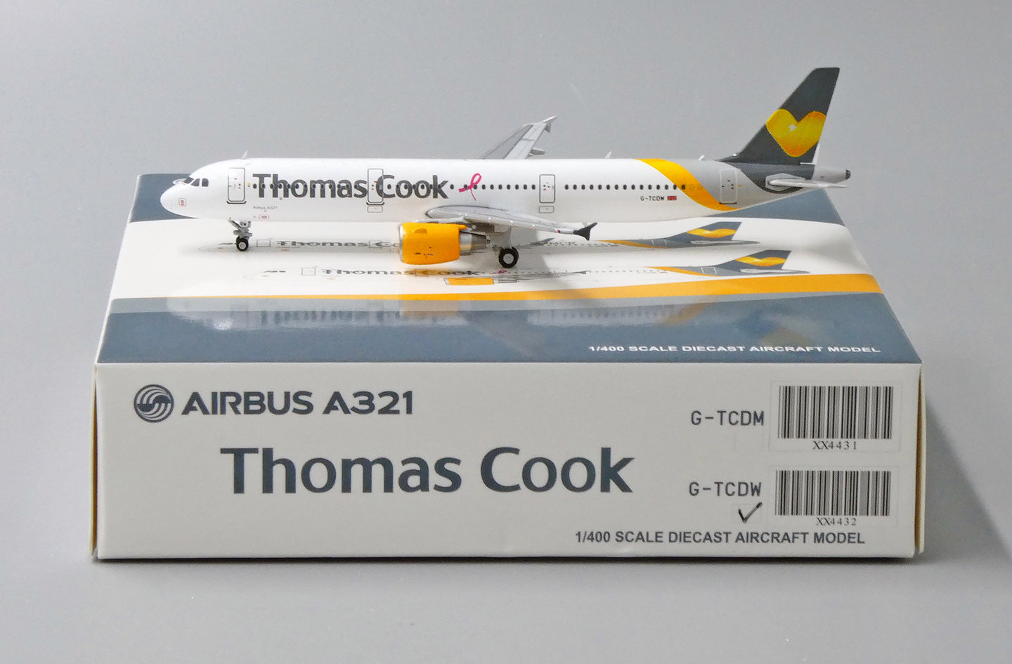 JC WINGS A321 THOMAS COOK "PINK RIBBON" REG: G-TCDW