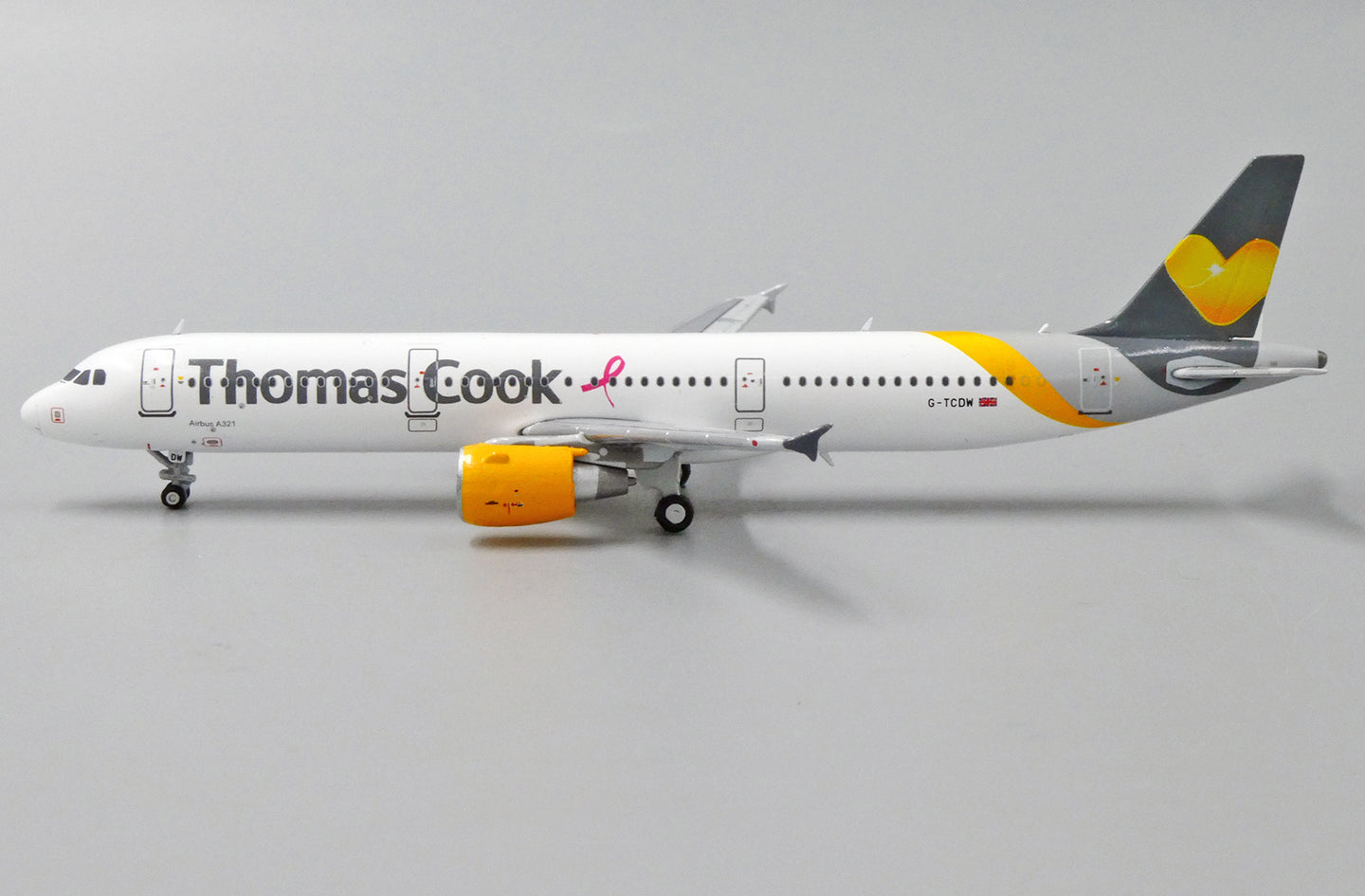 JC WINGS A321 THOMAS COOK "PINK RIBBON" REG: G-TCDW
