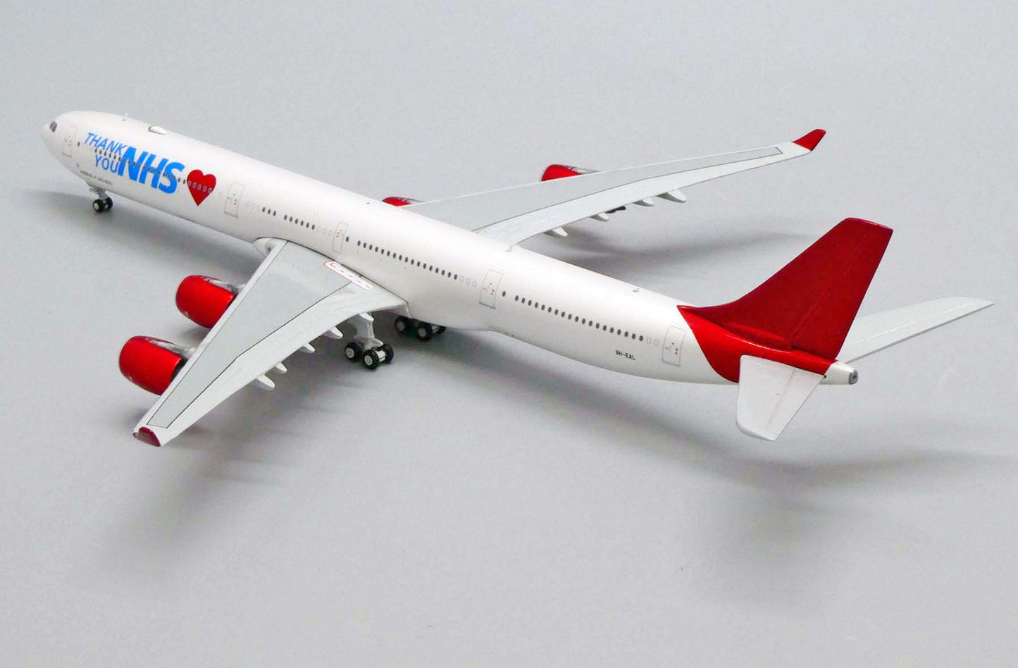 JC WINGS A340-600 MALETH AERO "THANK YOU NHS" REG: 9H-EAL