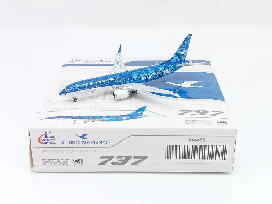 JC WINGS B737-8 MAX XIAMEN AIRLINES "UN GOALS" REG: B-20CP