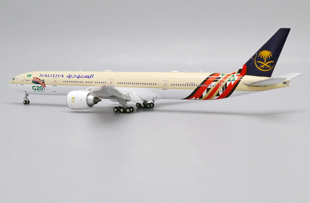 JC WINGS B777-300(ER) SAUDI ARABIAN AIRLINES "G20 LIVERY" (FLAPS DOWN) REG: HZ-AK42